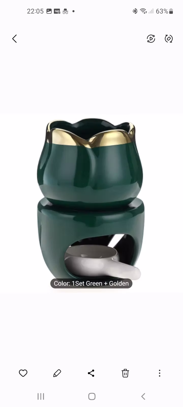 Mothers Day Present - Tulips Wax Melt Warmer with two botanical wax melt box.